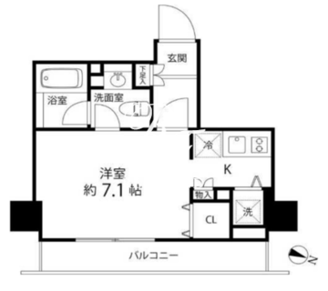 麻布十番レジデンス 402 間取り図