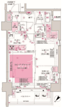 ディームス大井町 1304 間取り図