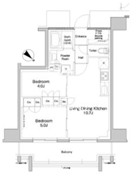 プラウドフラット両国サウス 518 間取り図