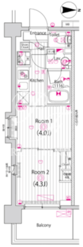 ガーラ・パークサイド木場 9F 間取り図