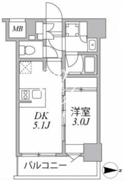 シーフォルム住吉 402 間取り図