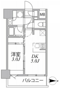 シーフォルム住吉 403 間取り図