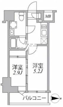 シーフォルム住吉 507 間取り図