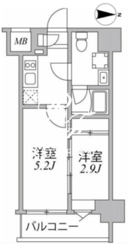 シーフォルム住吉 508 間取り図