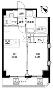 グリーンフォート河田 505 間取り図