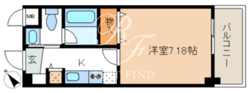レジディア新川 415 間取り図