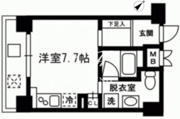 レジディア東日本橋 701 間取り図