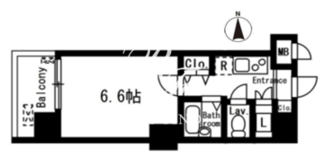 レジディア神楽坂 203 間取り図