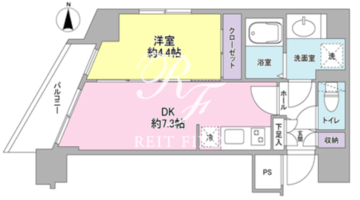 コンフォリア東池袋 1501 間取り図