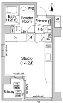 コンフォリア池袋 601 間取り図