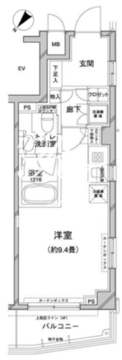コンフォリア目黒八雲 306 間取り図