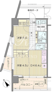 アンビエンテ芝浦 401 間取り図