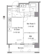 パークアクシス住吉 410 間取り図