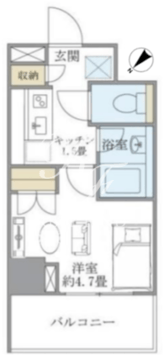 ブリリア日本橋茅場町 601 間取り図