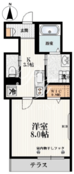 ハイツ桜丘 104 間取り図