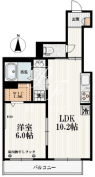 ハイツ桜丘 302 間取り図