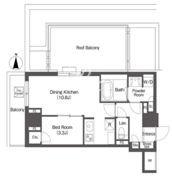 コンフォリア森下リバーサイド 906 間取り図