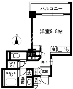 レジディア中落合 A102 間取り図