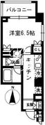 レジディア中落合 B407 間取り図