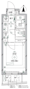 リクレイシア西麻布 1-1002 間取り図