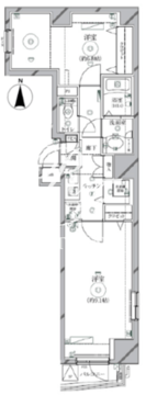 リクレイシア西麻布 2-103 間取り図