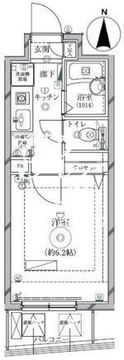 リクレイシア西麻布 1-1102 間取り図
