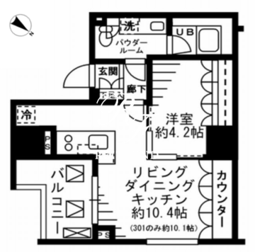 レジディア勝どき 1001 間取り図