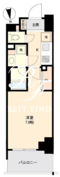 プライマル南砂 411 間取り図