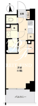 プライマル南砂 504 間取り図
