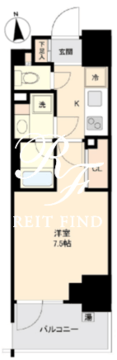 プライマル南砂 606 間取り図