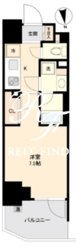 プライマル南砂 612 間取り図