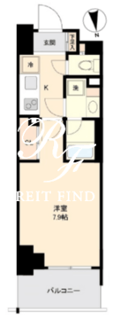 プライマル南砂 710 間取り図