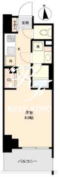 プライマル南砂 801 間取り図