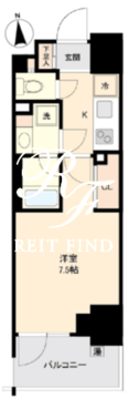 プライマル南砂 806 間取り図