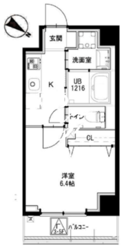グリーンフォート河田 502 間取り図