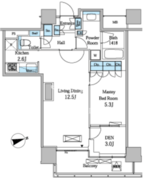 レジディアタワー目黒不動前 2007 間取り図
