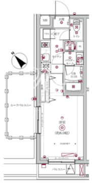 メディフィス大森町 401 間取り図