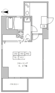 アーバンステージ錦糸町2 402 間取り図