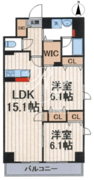 ラベルジュー錦糸町 901 間取り図
