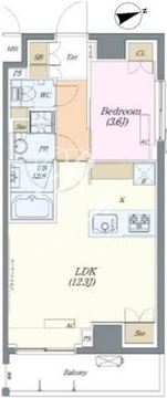 オルタナ大塚 704 間取り図