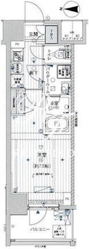 メインステージ浅草入谷2 1204 間取り図