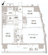 パークハビオ渋谷本町レジデンス 726 間取り図