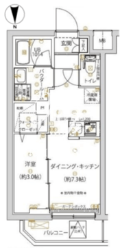 アーバンパーク千川 201 間取り図
