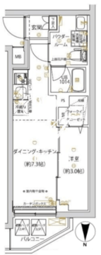 アーバンパーク千川 303 間取り図
