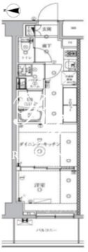 クリアルプレミア明大前 306 間取り図