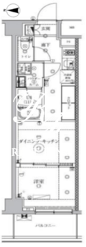 クリアルプレミア明大前 506 間取り図