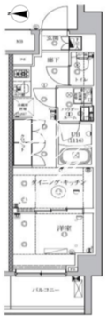 クリアルプレミア明大前 312 間取り図