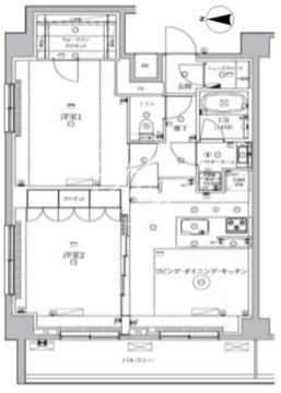 クリアルプレミア明大前 601 間取り図