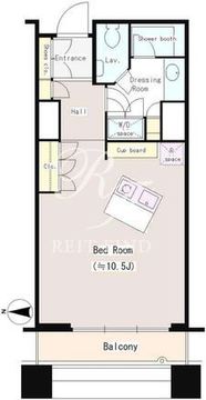 シティフロントタワー 910 間取り図