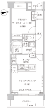 コンフォリア目黒青葉台 106 間取り図